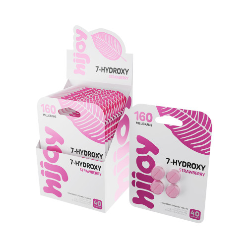 Hijoy Extra Strength 7 Hydroxy Chewable 4CT Tablets Display Of 10 (40MG)