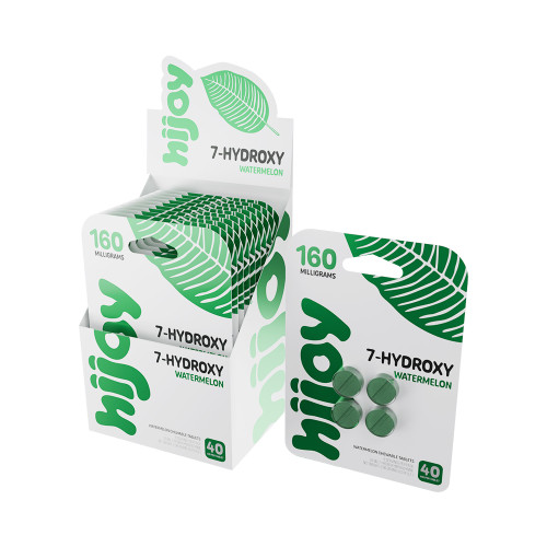 Hijoy Extra Strength 7 Hydroxy Chewable 4CT Tablets Display Of 10 (40MG)