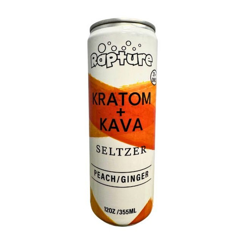Rapture Kratom + Kava Blend Infused Seltzer Drink Pack Of 12 (100MG)
