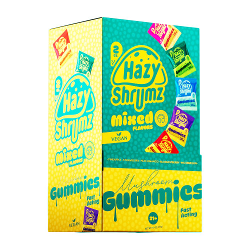 Hazy Mary Hazy Shrumz Mushroom Infused Gummies Variety Pack Display Of 50 (2CT)