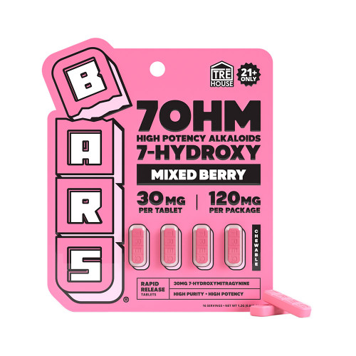 Tre House Bars 7OHM High Potency Alkaloids 7 Hydroxy 4CT Tablets (30MG)