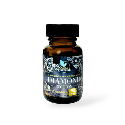 Kratom Kulture Botanicals Diamond Edition 7 Hydroxy Tablet Jars (51MG)