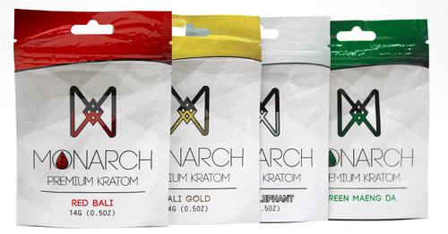Monarch Premium Kratom 14G Powder ( Display of 12 packs )