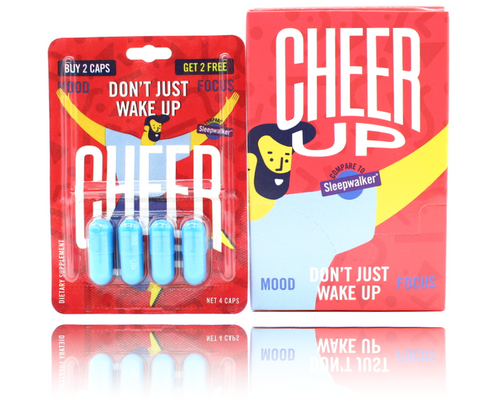 CHEER UP - 4 Capsules in each Pack with 12 Packs ( Compare to Sleep Walker )