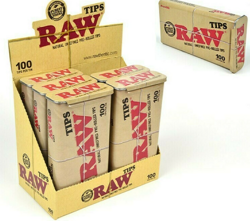 Raw PRE ROLLED Natural Unrefined Tips