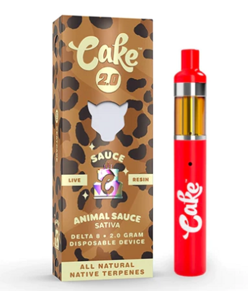 Cake Sauce Animal Series 2.0 - Delta 8 Live Resin 2G Disposable ( 2000MG / Display of 5 )