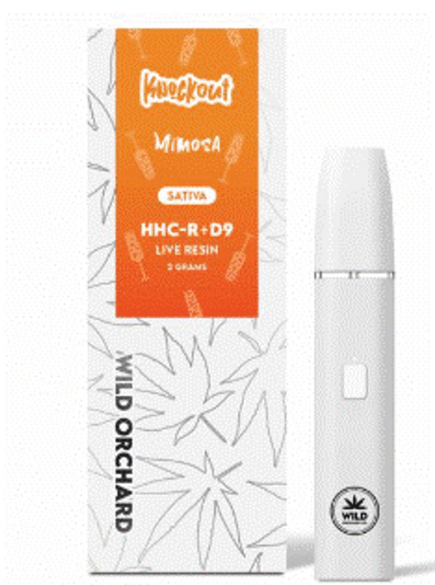 Wild Orchard - Knockout Live Resin HHC-R + Delta 9 2g Disposable Glazed Collection ( Mixed / Display of 20 )
