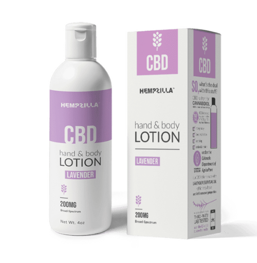 Hempzilla - CBD Hand & Body Lotion 200mg Lavander Scented