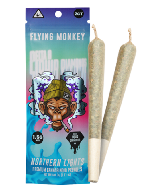 Flying Monkey - Liquid Diamonds 3G Pre-Roll ( 2 Per Pack / Display of 12 )