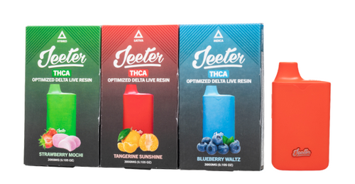 Jeeter - THCA Optimized Delta Live Resin 3G Disposable ( 3,000MG / Display of  6 )