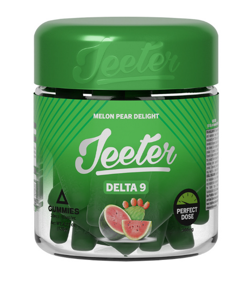Jeeter - Delta 9 Perfect Dose 30 Count Gummies ( 300MG / Display of 6 Jars )