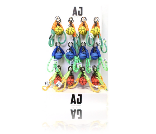 AJ - Basketball Key Chains ( Display of 36 )