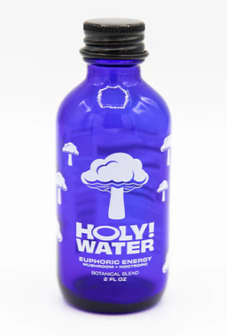 Holy Water - Euphoric Energy Mushroom + Nootropic 2oz Botanical Blend Shot ( Display of 12 )