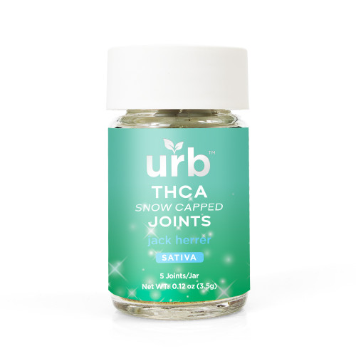 URB - THCA Snow Capped 3.5g Joints ( 5 Joints Per Jar )