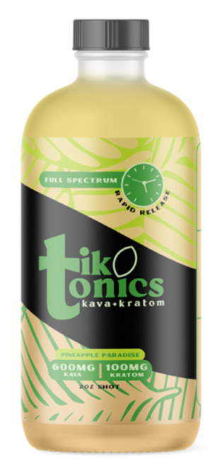 TikTonics - Full Spectrum Kava + Kratom Shots Display of 12 ( 2OZ )