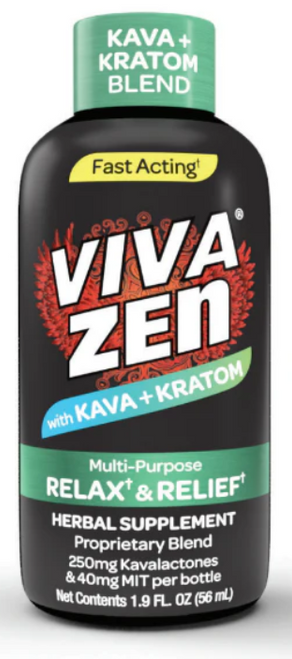 Viva Zen - Kava + Kratom Blend 56mL Shots ( 290mg / Display of 12 )