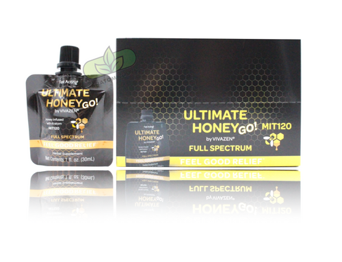 Ultimate Honey GO! - Honey Infused With Kratom 30mL Full Spectrum Pouch ( MIT120 / Display of 12 Pouches )