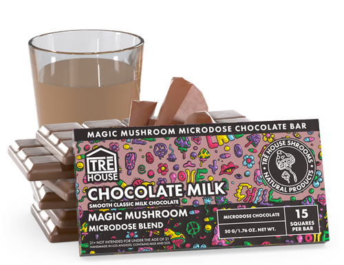 TRE House - Magic Mushroom Microdose Chocolate Display of 10 Bars ( 50g Bars )