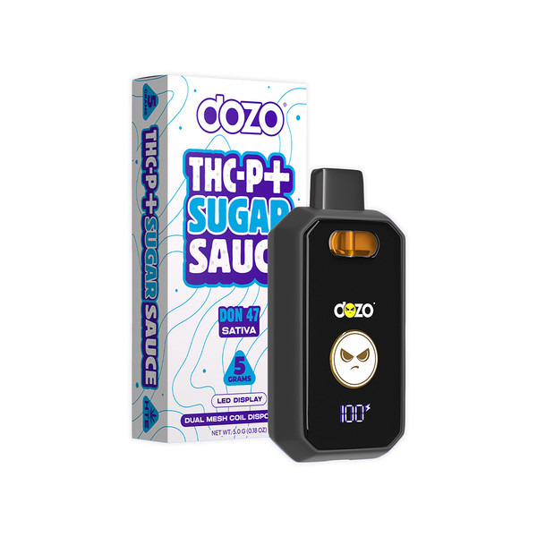 Dozo THCP Sugar Sauce Disposable Display Of 5 (5G)