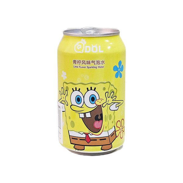 Exotic Snacks - QDOL Spongebob Flavored Sparkling Water 330ML Can Pack Of 12 (China)