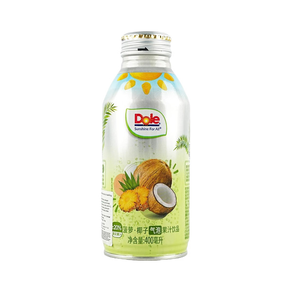 Exotic Snacks - Dole Sparkling Juice Drink 400ML Can Pack Of 12 (China)