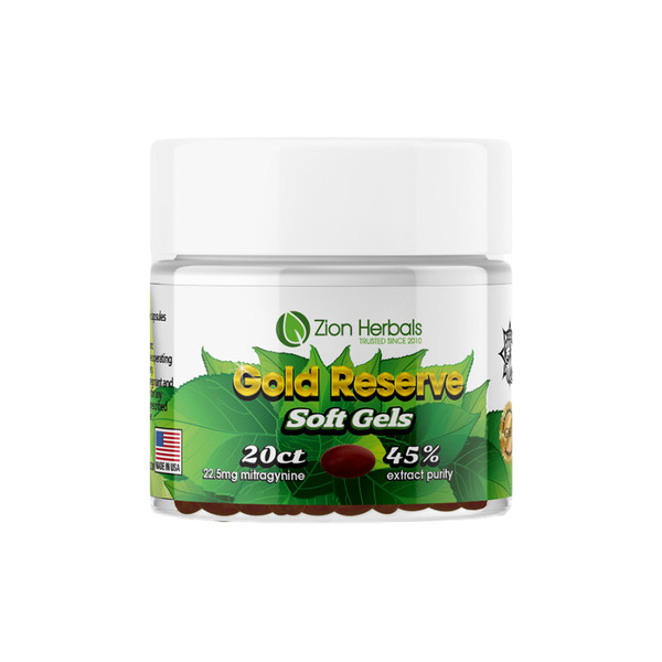 Zion Herbals Gold Reserve Edition 45% Soft Gel Capsules Jar (20CT)