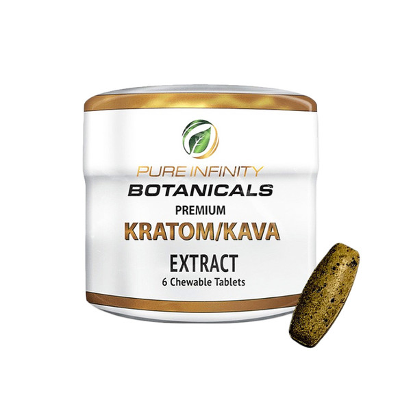 Pure Infinity Botanicals Kratom + Kava Extract Tablets