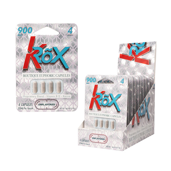 KRoX Proprietary Blend Euphoric 4CT Capsules Display Of 10 (225MG)
