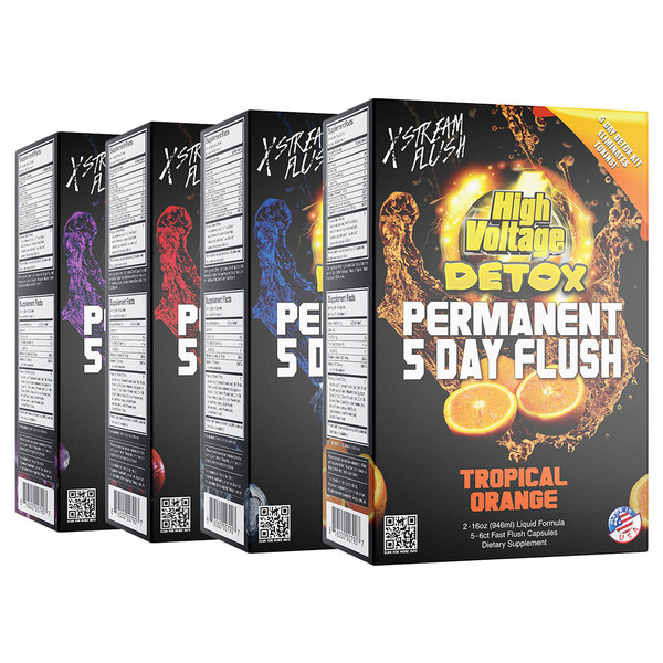 High Voltage Permanent 5 day Flush Detox Kit High Voltage Permanent 5 day Flush Detox Kit