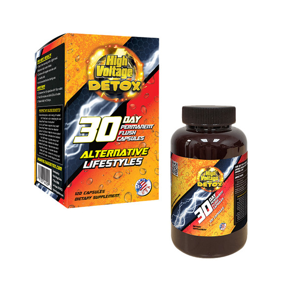 High Voltage 30 Day Permanent Flush Detox Capsules 120CT Jar High Voltage 30 Day Permanent Flush Detox Capsules 120CT Jar