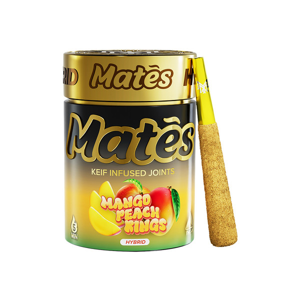 Muha Meds Mates THCA + Kief 5CT Pre Rolls Display Of 5