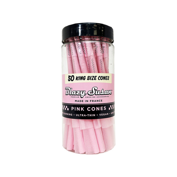 Blazy Susan Pink King Size Cones 50CT Jar