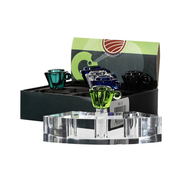 Hillside Glass 14MM Dipper Bowl Display Of 6 (BX-3) Hillside Glass 14MM Dipper Bowl Display Of 6 (BX-3)