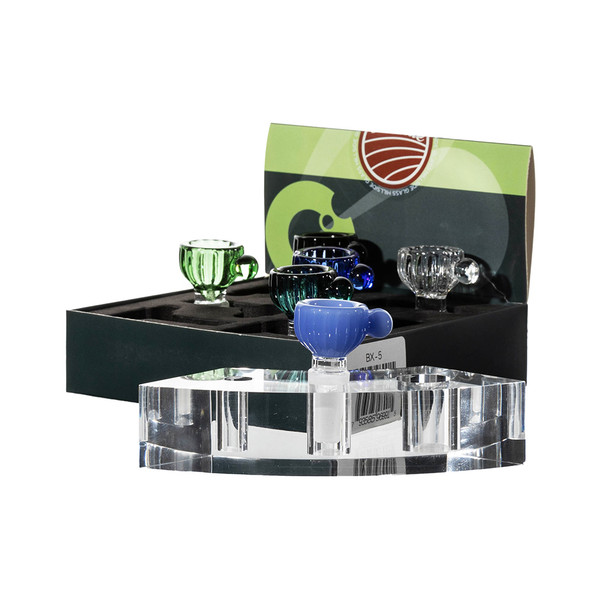 Hillside Glass 14MM Antique Bowl Display Of 6 (BX-5) Hillside Glass 14MM Antique Bowl Display Of 6 (BX-5)