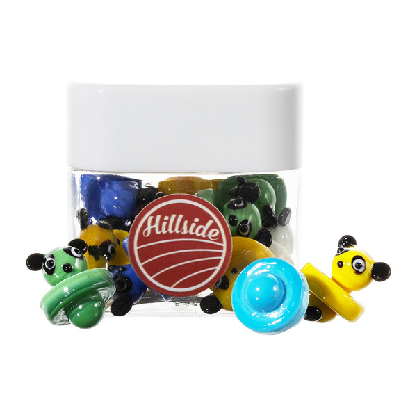 Hillside Glass Panda Style Carb Cap 12CT Jar (CCG-048) Hillside Glass Panda Style Carb Cap 12CT Jar (CCG-048)