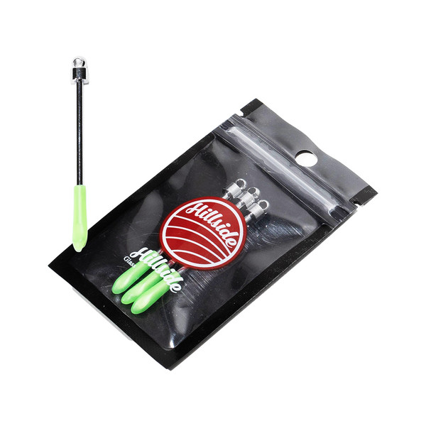 Hillside Glass Mini Steel Dabber Tool With Silicone Cap 3PK (SSD-003)