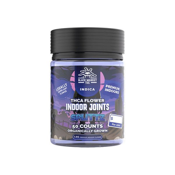 Black Market THC Premium Indoor THCA Flower Joints 50CT Jar (1.5G) Black Market THC Premium Indoor THCA Flower Joints 50CT Jar (1.5G)