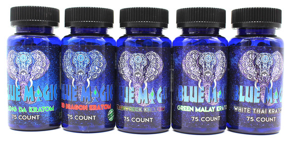 Blue Magic Kratom 150 ct capsules