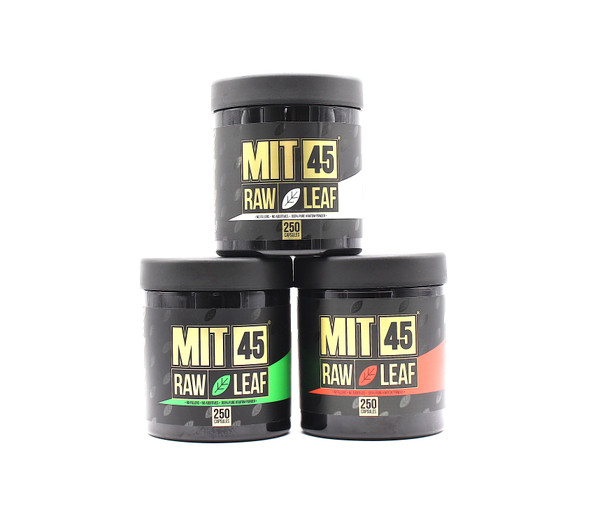 MIT 45 Enhanced 250ct kratom Capsules Jar
