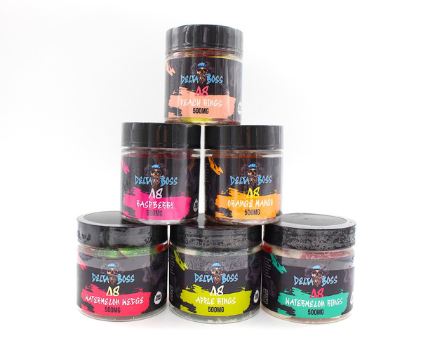 Delta Boss - Delta 8 Gummies ( 500mg / 20 Gummies Per Bottle)