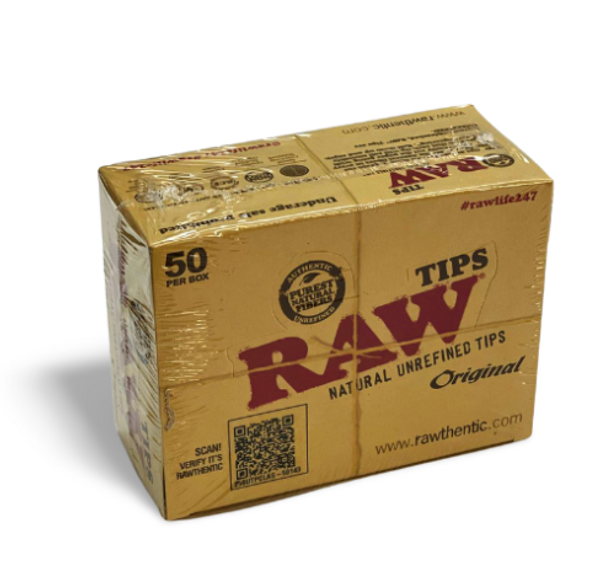 Raw PRE ROLLED Natural Unrefined Tips