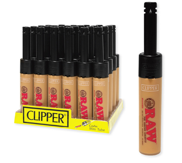 Clipper Mini Tube Raw Lighter ( Display of 24 )
