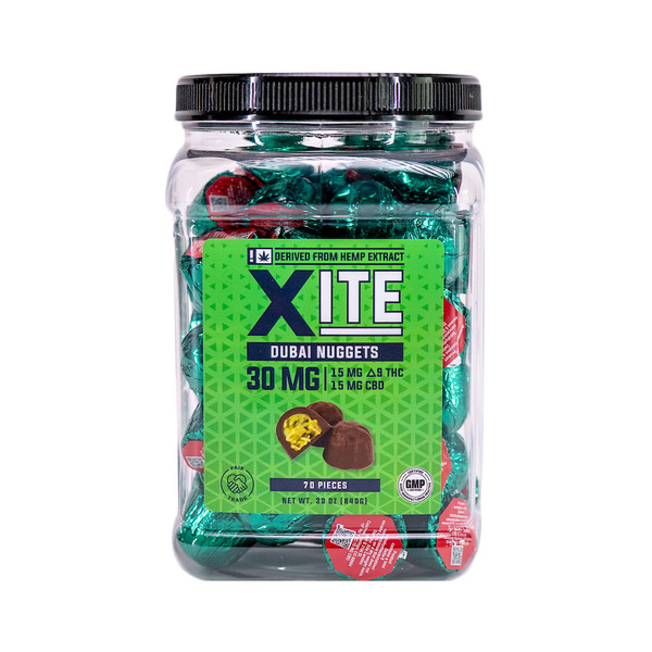 Xite - Delta 9 Hemp Extract Candy ( Jar of 70 / 30MG Per PC )