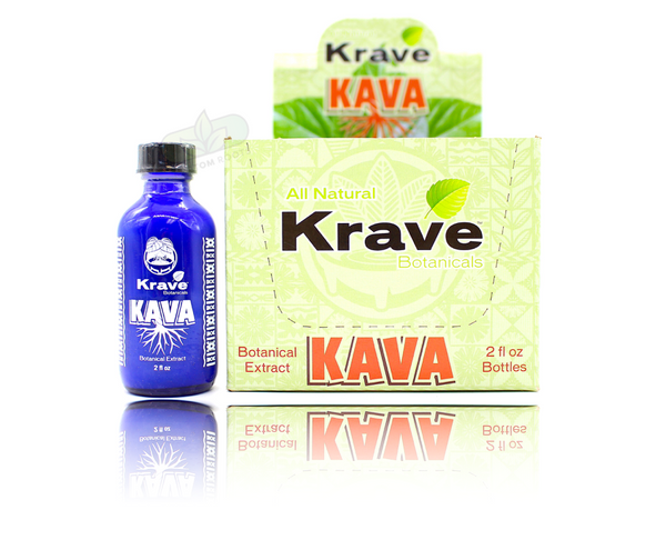 Krave Botanical Blend Kava  ( Display of 12/ 2oz Bottle )
