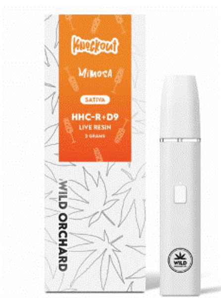 *CLOSEOUT* Wild Orchard - Knockout Live Resin HHC-R + Delta 9 2g Disposable Glazed Collection ( Mixed / Display of 20 )