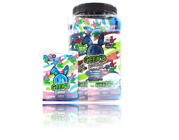 GeekD - Delta 8 + THCP Jumbo Jar Assorted Gummies ( 21,000MG / 40 Bags )