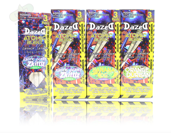 Dazed - Atomic Blenz 0.75g Pre-Roll (3 Per Pack / Display of 10 )