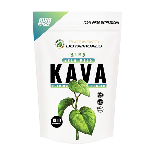 Pure Infinity Botanicals Premium Melo Melo Kava Powder (1 KIlo)