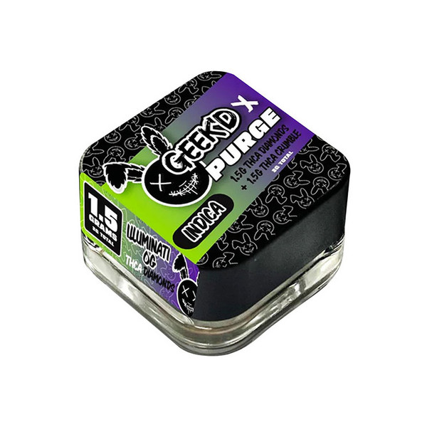 GeekD x Purge THCA Diamond + Crumble Combo Single Jar (3G)