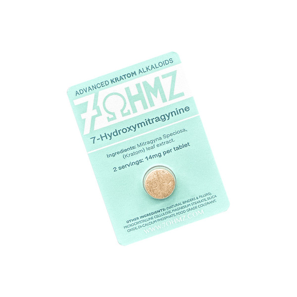 7OHMZ - 7 Hydroxy Advance Kratom Alkaloids Single Tabs Display Of 20 (14MG)